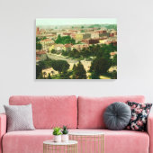 Luftbild der Stadt Leinwanddruck (Insitu (Wohnzimmer))