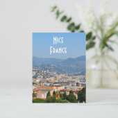 Luftbild der Stadt Nizza in Frankreich Postkarte (Stehend Vorderseite)