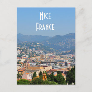 Luftbild der Stadt Nizza in Frankreich Postkarte