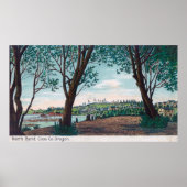 Luftbild der Stadt Nordbend, ODER Poster (Vorne)