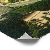 Luftbild der Stadt Poster (Ecke)