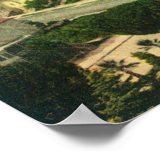 Luftbild der Stadt Poster (Ecke)