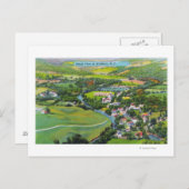 Luftbild der Stadt Postkarte (Vorne/Hinten)