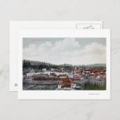 Luftbild der Stadt Postkarte (Vorne/Hinten)