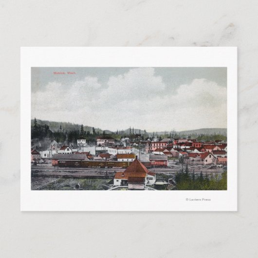 Luftbild der Stadt Postkarte (Vorderseite)