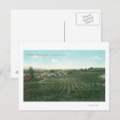 Luftbild der Stadt, Sonoma Landkreis vom Hügel Postkarte (Vorne/Hinten)