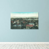 Luftbild der Stadt und der Insel Mare Leinwanddruck (Insitu (Holzboden))