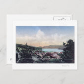 Luftbild der Stadt und des Nederlandsees Postkarte (Vorne/Hinten)