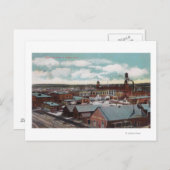 Luftbild der Stadt, ZugspurenNampa, ID Postkarte (Vorne/Hinten)