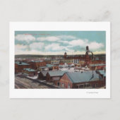 Luftbild der Stadt, ZugspurenNampa, ID Postkarte (Vorderseite)