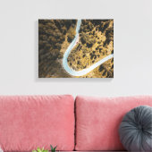 Luftbild der Straße zwischen Wald Leinwanddruck (Insitu (Wohnzimmer))