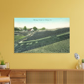 Luftbild der Trockenpflaumen in der Sonne Leinwanddruck (Insitu (Wohnzimmer))