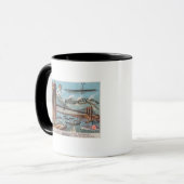 Luftbild der Willimantic Bridge Tasse (Vorderseite Links)