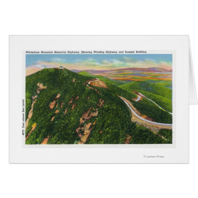 Luftbild der Winding Hwy und Gipfelblut (Vorderseite (Horizontal))