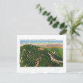 Luftbild der Winding Hwy und Gipfelblut Postkarte (Stehend Vorderseite)