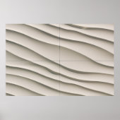 Luftbild der Wüste Poster (Vorne)