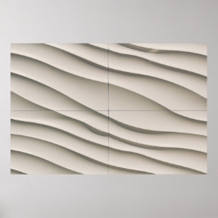 Luftbild der Wüste Poster