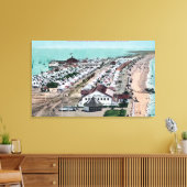 Luftbild der Zentadt vom Hotel del Coronado Leinwanddruck (Insitu (Wohnzimmer))