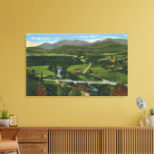 Luftbild des 60 Meter langen olympischen Skispanns Leinwanddruck (Insitu (Wohnzimmer))