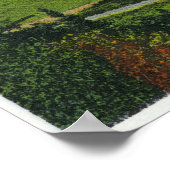 Luftbild des 60 Meter langen olympischen Skispanns Poster (Ecke)