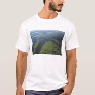 Luftbild des Anavilhanas-Archipels, Überschwemmung T-Shirt