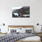 Luftbild des Blauen SeesMidlake, CA Leinwanddruck (Insitu (Schlafzimmer))