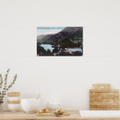 Luftbild des Blauen SeesMidlake, CA Poster (Küche)