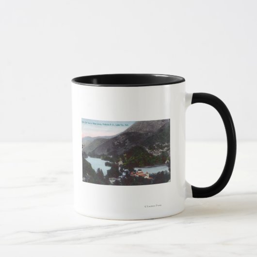 Luftbild des Blauen SeesMidlake, CA Tasse (Rechts)