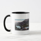 Luftbild des Blauen SeesMidlake, CA Tasse (Links)
