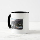 Luftbild des Blauen SeesMidlake, CA Tasse (Vorderseite Links)