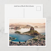 Luftbild des brasilianischen Rio de Janeiro Postkarte (Vorne/Hinten)