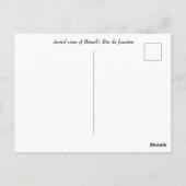 Luftbild des brasilianischen Rio de Janeiro Postkarte (Rückseite)