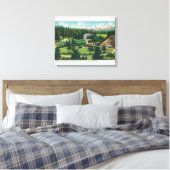 Luftbild des Cantara Loop, Sacramento Leinwanddruck (Insitu (Schlafzimmer))