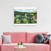 Luftbild des Cantara Loop, Sacramento Leinwanddruck (Insitu (Wohnzimmer))