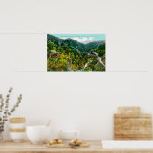 Luftbild des Canyons, Südpazifik Trai Poster (Küche)