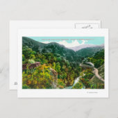 Luftbild des Canyons, Südpazifik Trai Postkarte (Vorne/Hinten)