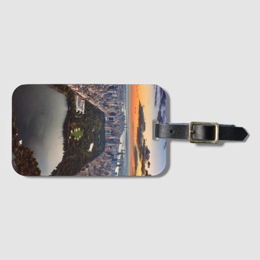 Luftbild des Central Park bei Sonnenuntergang Gepäckanhänger (Vorderseite (Horizontal))