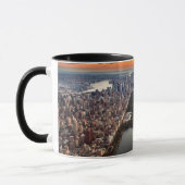 Luftbild des Central Park bei Sonnenuntergang Tasse (Links)