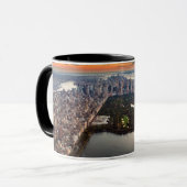 Luftbild des Central Park bei Sonnenuntergang Tasse (Vorderseite Links)