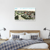 Luftbild des City Hospital Leinwanddruck (Insitu (Schlafzimmer))