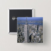 Luftbild des Empire State Gebäude und Button (Vorne & Hinten)