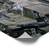 Luftbild des Empire State Gebäude und Poster (Ecke)