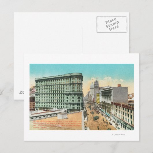 Luftbild des Gebäude Postkarte (Vorne/Hinten)