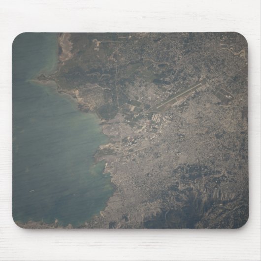 Luftbild des Gebiets Port-au-Prince in Haiti Mousepad (Vorne)