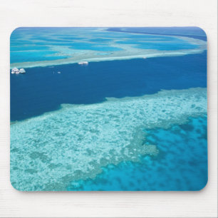 Luftbild des Great Barrier Reef am Mousepad