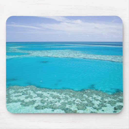 Luftbild des Great Barrier Reef von Mousepad (Vorne)