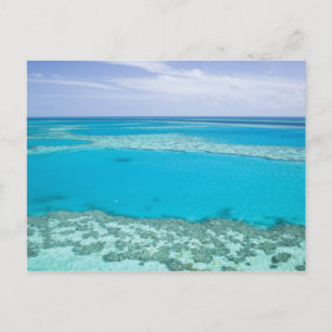 Luftbild des Great Barrier Reef von Postkarte