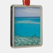 Luftbild des Great Barrier Reef von Silbernes Ornament (Rechts)