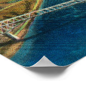 Luftbild des Großmutterdamms Poster (Ecke)