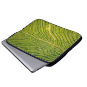 Luftbild des grünen Freifeldes Laptopschutzhülle (Vorne Knopf)